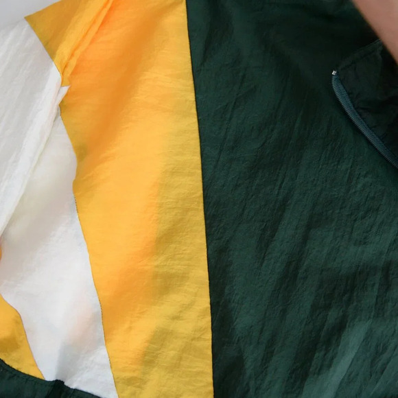 VTG Zacc Sportswear Green And Yellow Half Zip 96' World Championship Windbreaker - Picture 12 of 12